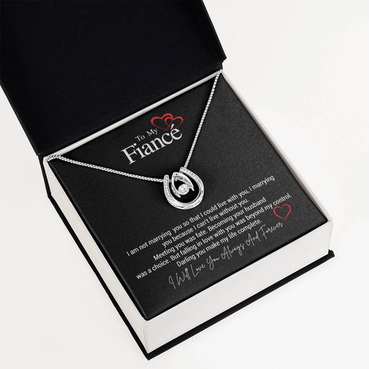 To My Fiancé...I am not marrying you so that I could live with you, I marrying you because I can't live without you. Meeting you was fate. Becoming your husband was a choice. But falling in love with you was beyond my control. ShineOn Fulfillment