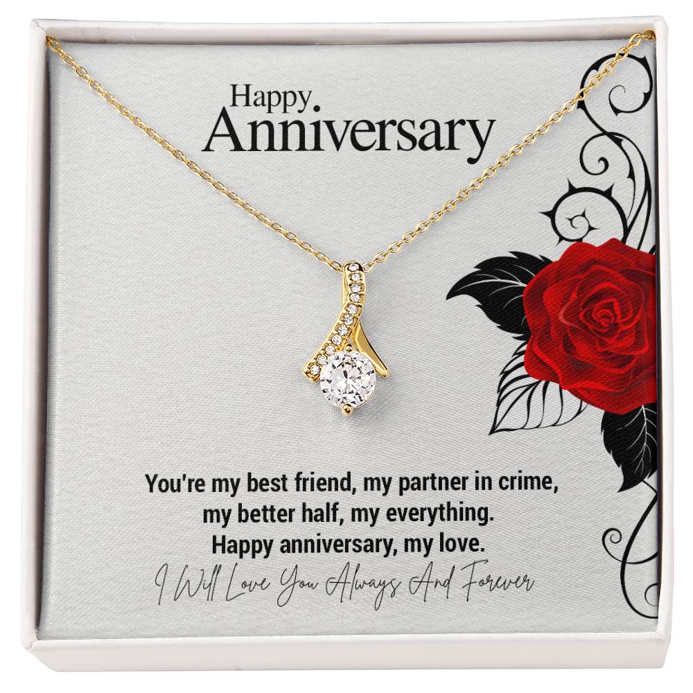 Happy Anniversary..You're my best friend, my partner in crime, my better half, my everything. Happy anniversary, my love. ShineOn Fulfillment