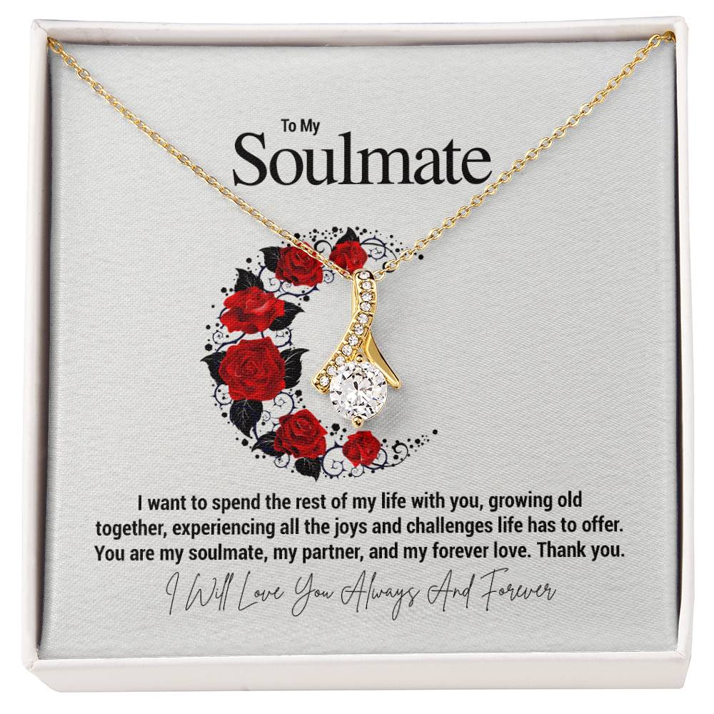To My Soulmate...I want to spend the rest of my life with you, growing old together, experiencing all the joys and challenges life has to offer. You are my soulmate, my partner, and my forever love. Thank you. - Crimson Sparkler