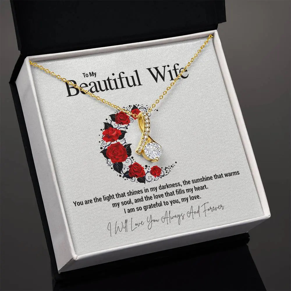 To My Beautiful Wife...You are the light that shines in my darkness, the sunshine that warms my soul, and the love that fills my heart. I am so grateful to you, my love. ShineOn Fulfillment