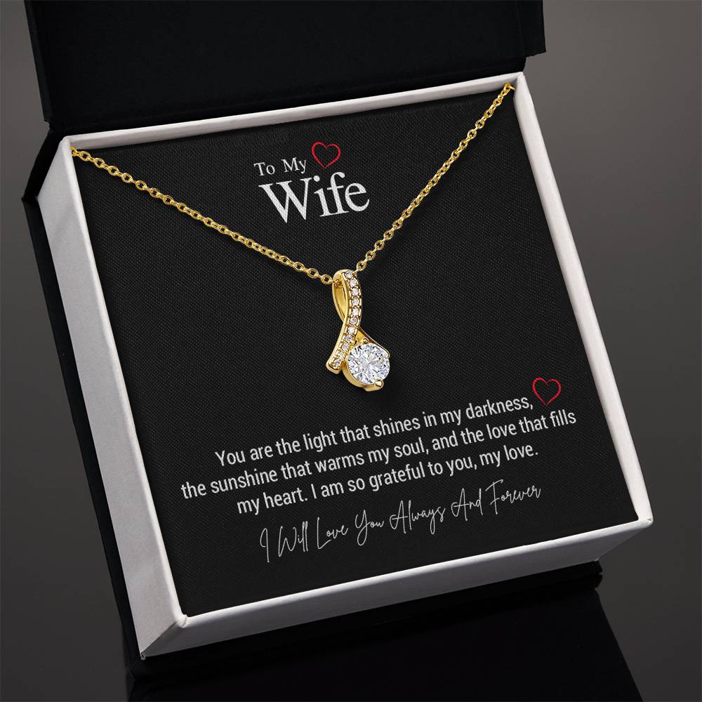 To My Wife..You are the light that shines in my darkness, the sunshine that warms my soul, and the love that fills my heart. I am so grateful to you, my love. ShineOn Fulfillment