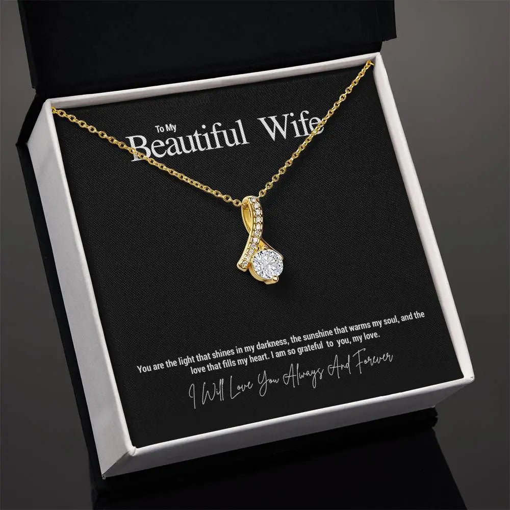 To My Beautiful Wife...You are the light that shines in my darkness, the sunshine that warms my soul, and the love that fills my heart. I am so grateful to you, my love. ShineOn Fulfillment