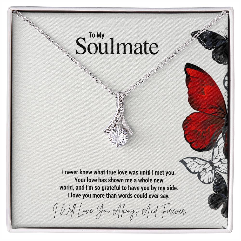 To My Soulmate...I never knew what true love was until I met you. Your love has shown me a whole new world, and I'm so grateful to have you by my side. I love you more than words could ever say. - Crimson Sparkler