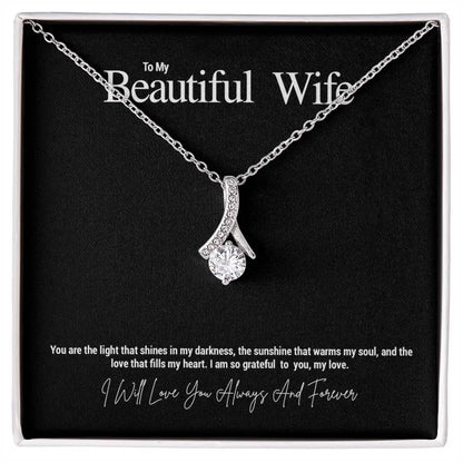 To My Beautiful Wife...You are the light that shines in my darkness, the sunshine that warms my soul, and the love that fills my heart. I am so grateful to you, my love. ShineOn Fulfillment