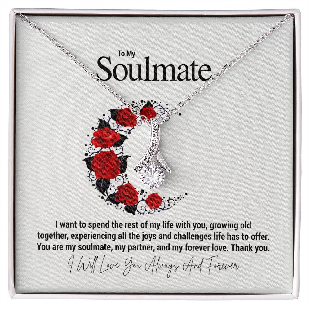 To My Soulmate...I want to spend the rest of my life with you, growing old together, experiencing all the joys and challenges life has to offer. You are my soulmate, my partner, and my forever love. Thank you. - Crimson Sparkler