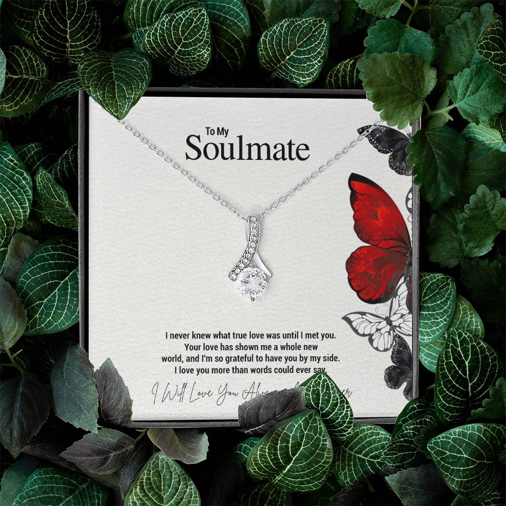 To My Soulmate...I never knew what true love was until I met you. Your love has shown me a whole new world, and I'm so grateful to have you by my side. I love you more than words could ever say. - Crimson Sparkler