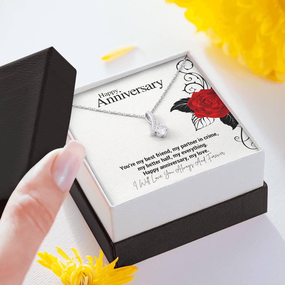 Happy Anniversary..You're my best friend, my partner in crime, my better half, my everything. Happy anniversary, my love. ShineOn Fulfillment