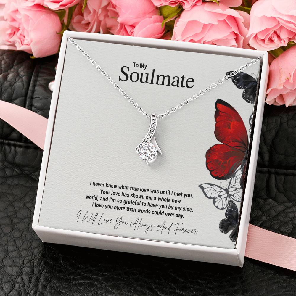 To My Soulmate...I never knew what true love was until I met you. Your love has shown me a whole new world, and I'm so grateful to have you by my side. I love you more than words could ever say. - Crimson Sparkler