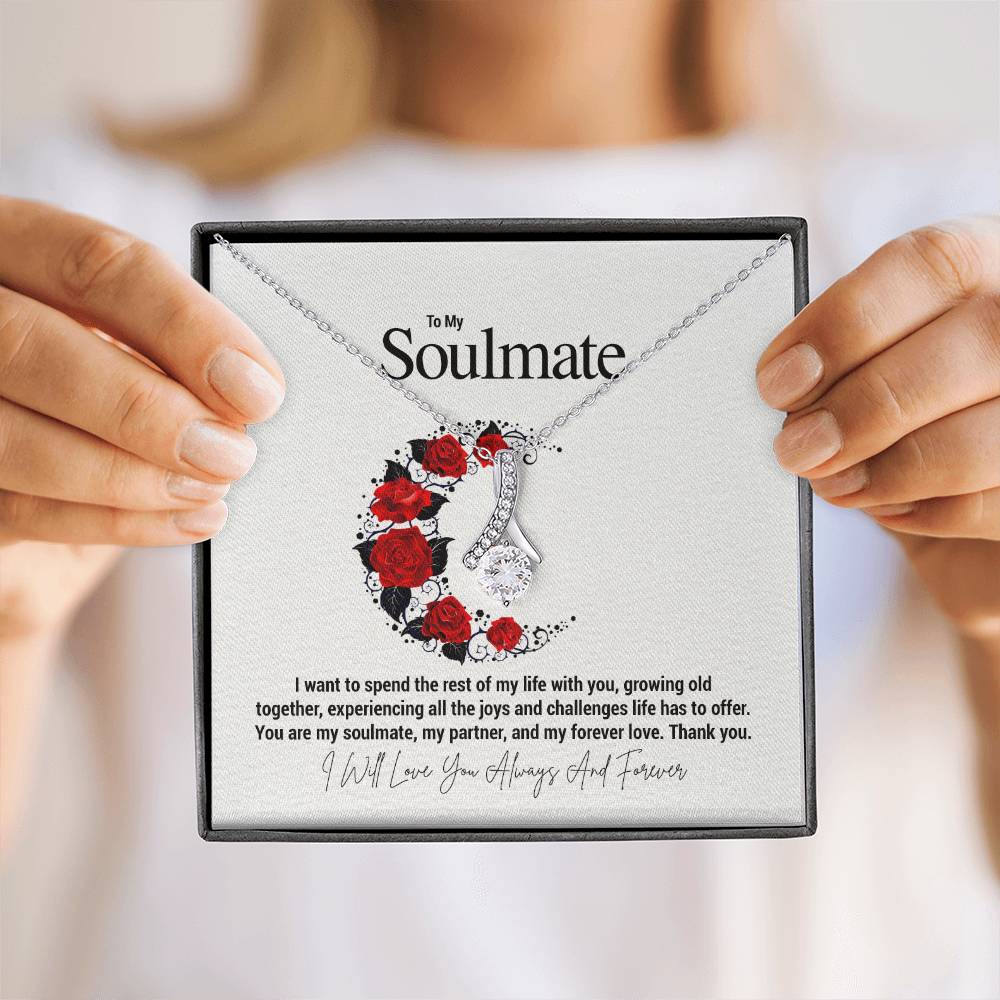 To My Soulmate...I want to spend the rest of my life with you, growing old together, experiencing all the joys and challenges life has to offer. You are my soulmate, my partner, and my forever love. Thank you. - Crimson Sparkler