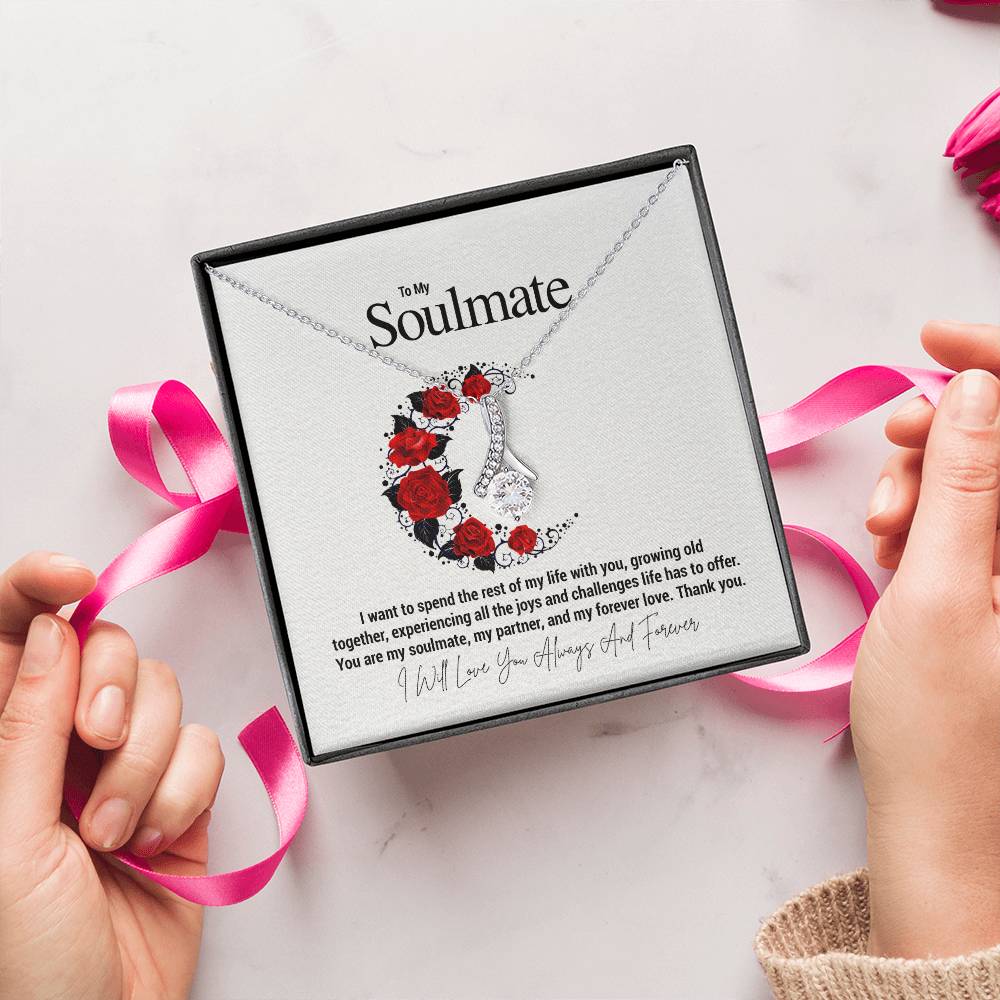 To My Soulmate...I want to spend the rest of my life with you, growing old together, experiencing all the joys and challenges life has to offer. You are my soulmate, my partner, and my forever love. Thank you. - Crimson Sparkler