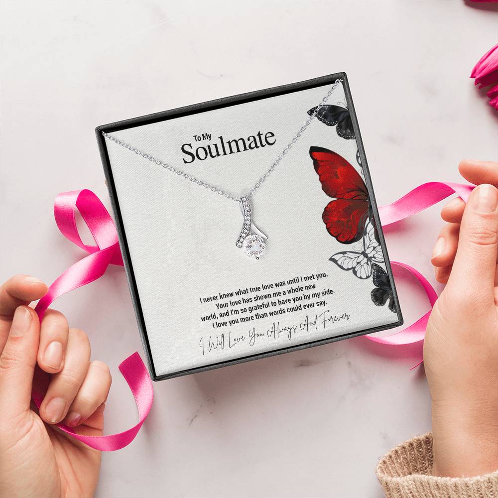 To My Soulmate...I never knew what true love was until I met you. Your love has shown me a whole new world, and I'm so grateful to have you by my side. I love you more than words could ever say. - Crimson Sparkler