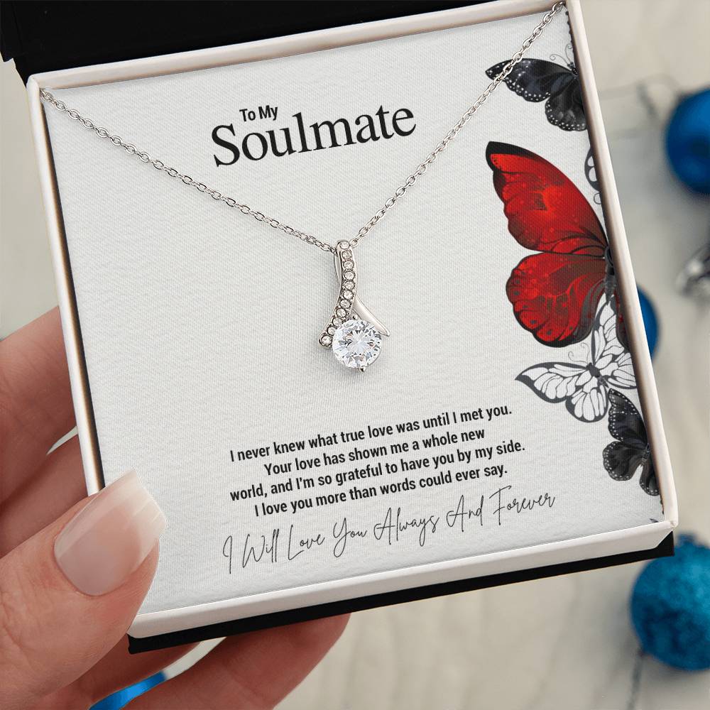 To My Soulmate...I never knew what true love was until I met you. Your love has shown me a whole new world, and I'm so grateful to have you by my side. I love you more than words could ever say. - Crimson Sparkler