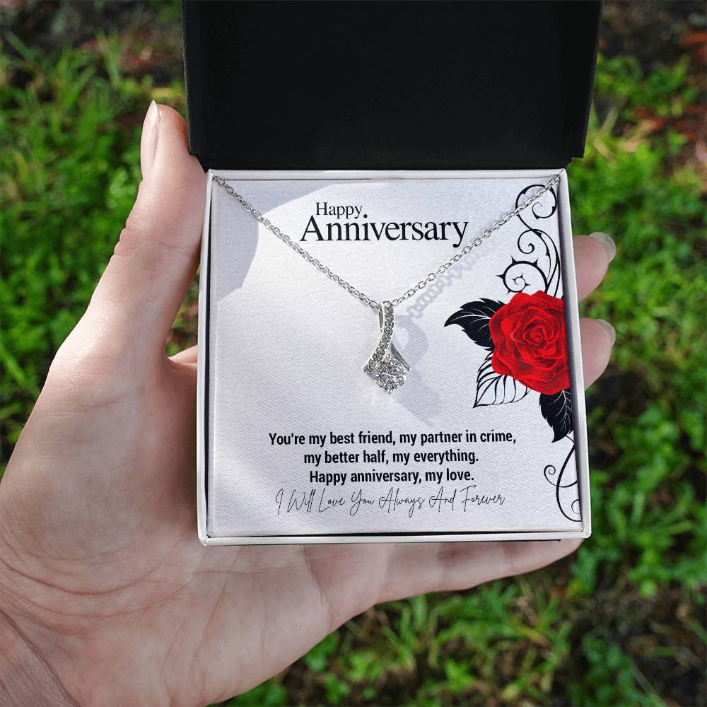 Happy Anniversary..You're my best friend, my partner in crime, my better half, my everything. Happy anniversary, my love. ShineOn Fulfillment