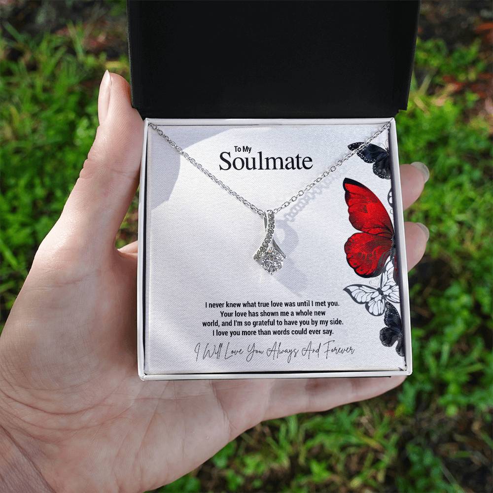 To My Soulmate...I never knew what true love was until I met you. Your love has shown me a whole new world, and I'm so grateful to have you by my side. I love you more than words could ever say. - Crimson Sparkler