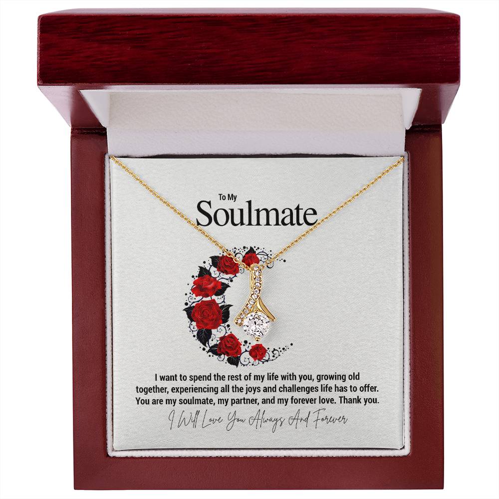 To My Soulmate...I want to spend the rest of my life with you, growing old together, experiencing all the joys and challenges life has to offer. You are my soulmate, my partner, and my forever love. Thank you. - Crimson Sparkler