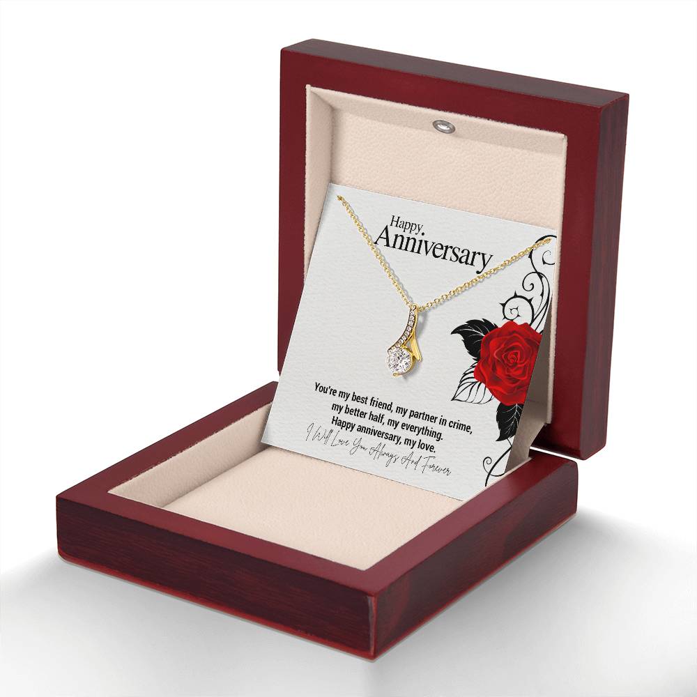 Happy Anniversary..You're my best friend, my partner in crime, my better half, my everything. Happy anniversary, my love. ShineOn Fulfillment