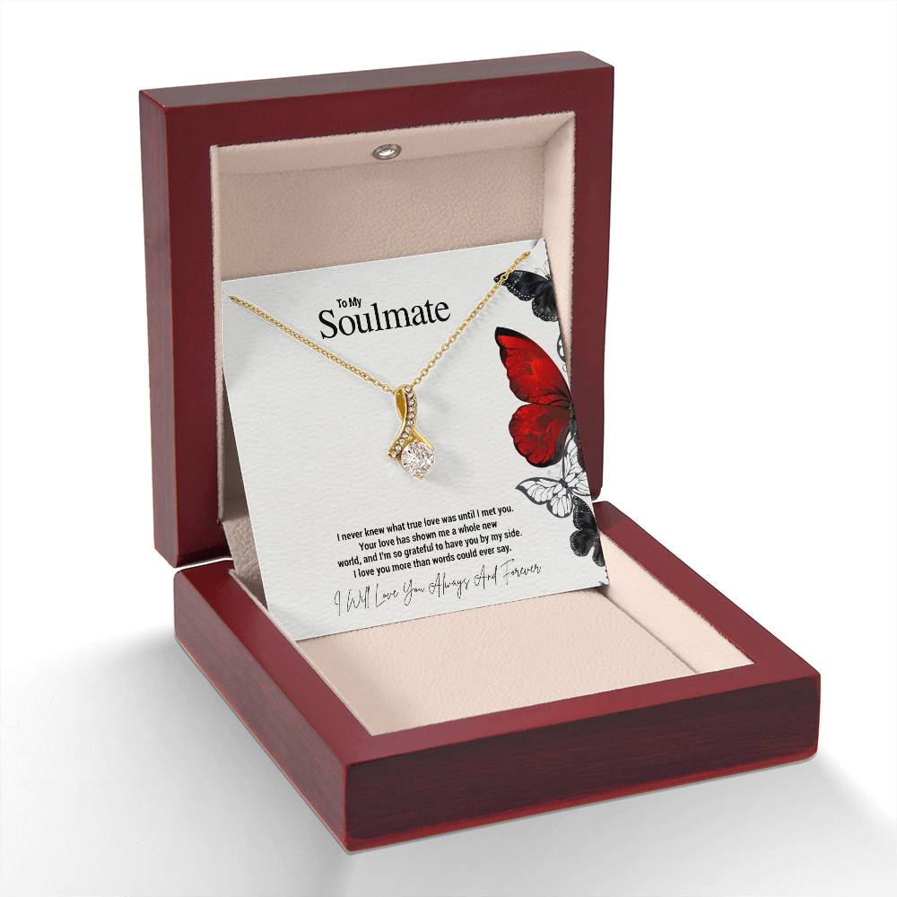 To My Soulmate...I never knew what true love was until I met you. Your love has shown me a whole new world, and I'm so grateful to have you by my side. I love you more than words could ever say. - Crimson Sparkler