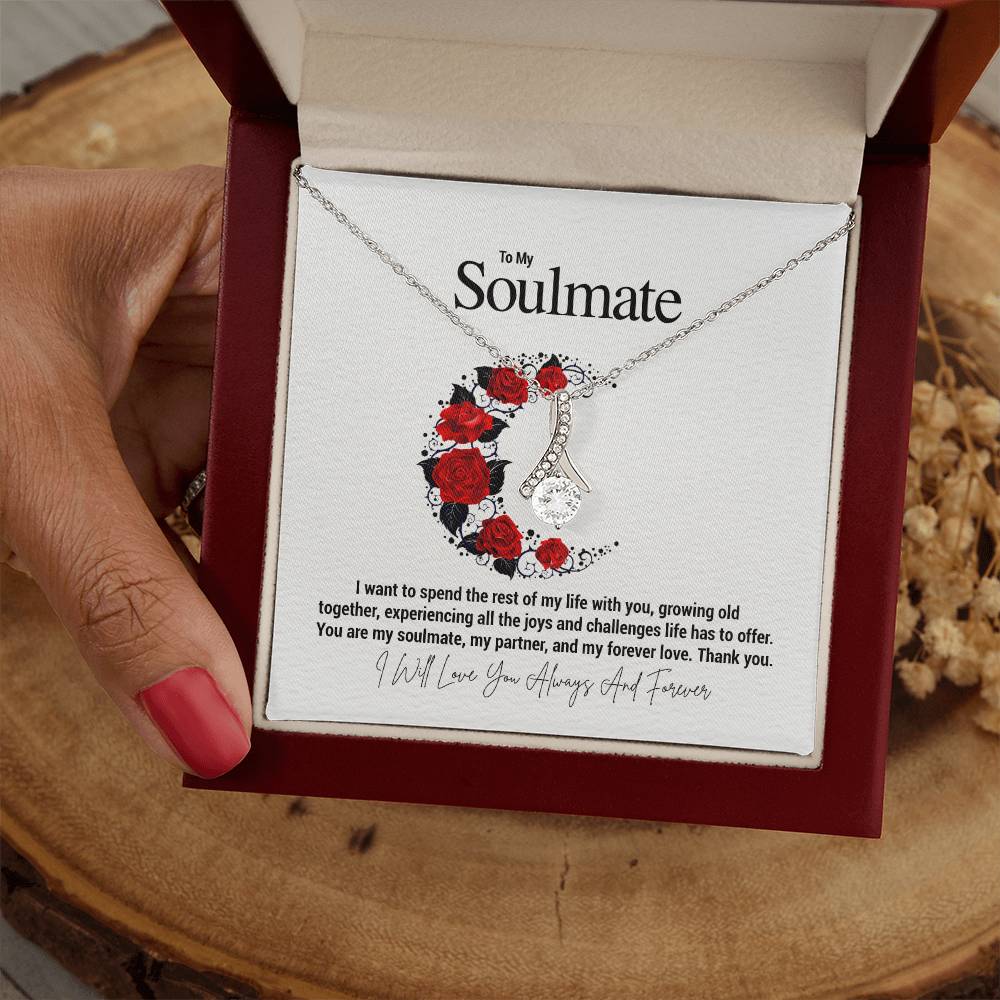 To My Soulmate...I want to spend the rest of my life with you, growing old together, experiencing all the joys and challenges life has to offer. You are my soulmate, my partner, and my forever love. Thank you. - Crimson Sparkler