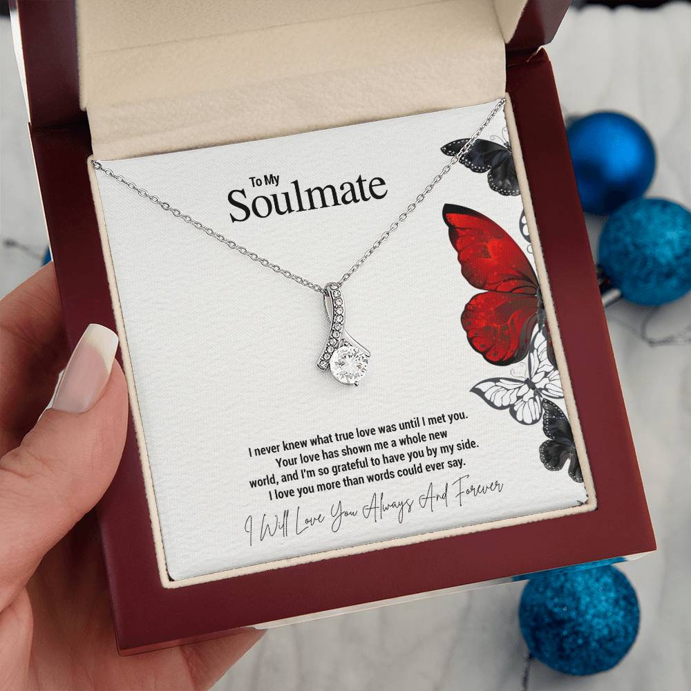 To My Soulmate...I never knew what true love was until I met you. Your love has shown me a whole new world, and I'm so grateful to have you by my side. I love you more than words could ever say. - Crimson Sparkler
