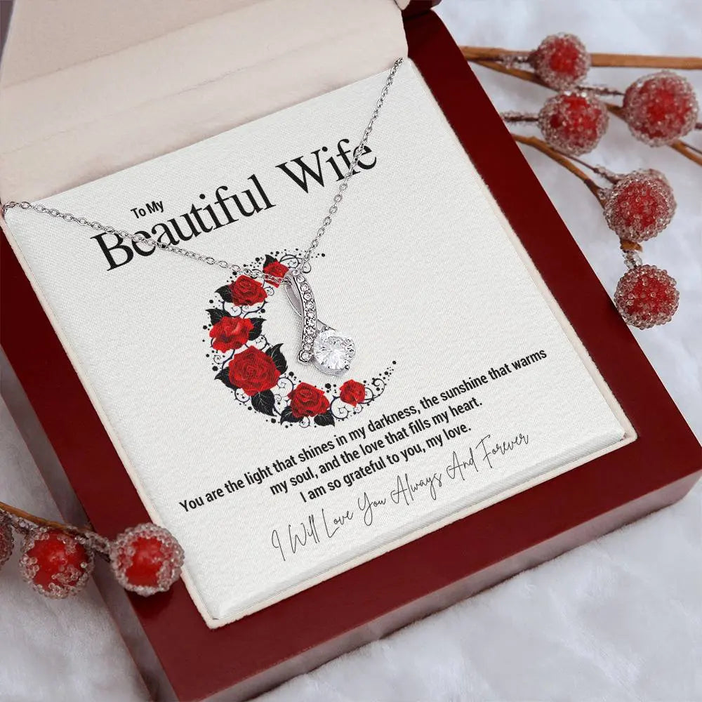 To My Beautiful Wife...You are the light that shines in my darkness, the sunshine that warms my soul, and the love that fills my heart. I am so grateful to you, my love. ShineOn Fulfillment