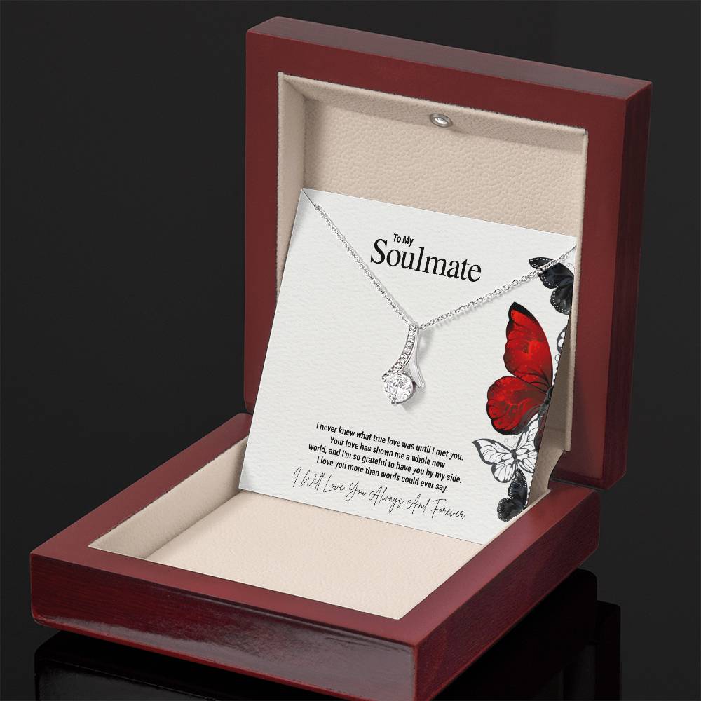 To My Soulmate...I never knew what true love was until I met you. Your love has shown me a whole new world, and I'm so grateful to have you by my side. I love you more than words could ever say. - Crimson Sparkler