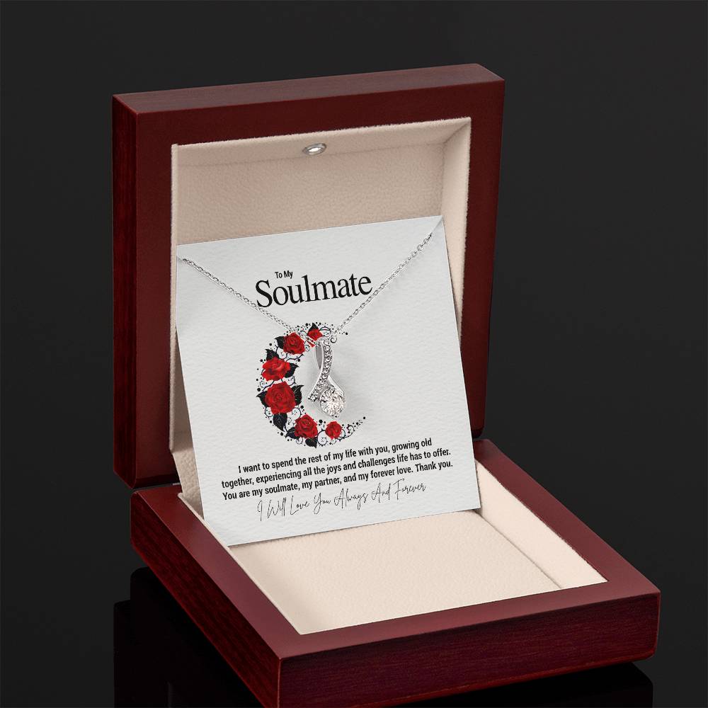 To My Soulmate...I want to spend the rest of my life with you, growing old together, experiencing all the joys and challenges life has to offer. You are my soulmate, my partner, and my forever love. Thank you. - Crimson Sparkler