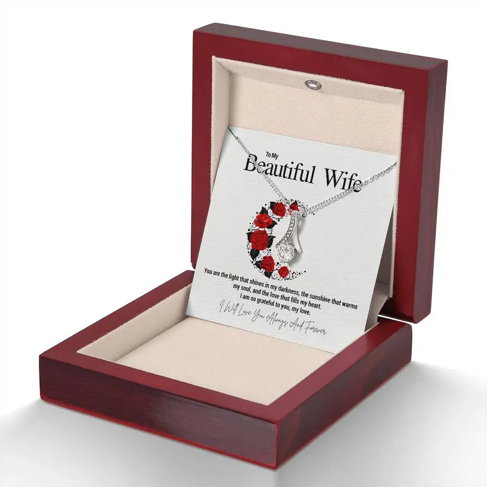 To My Beautiful Wife...You are the light that shines in my darkness, the sunshine that warms my soul, and the love that fills my heart. I am so grateful to you, my love. ShineOn Fulfillment