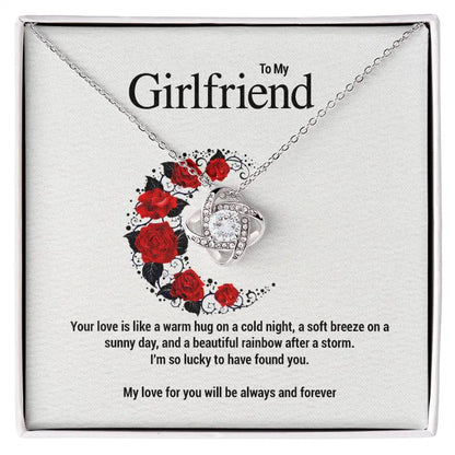 To My Girlfriend..Your love is like a warm hug on a cold night, a soft breeze on a sunny day, and a beautiful rainbow after a storm. I'm so lucky to have found you. ShineOn Fulfillment