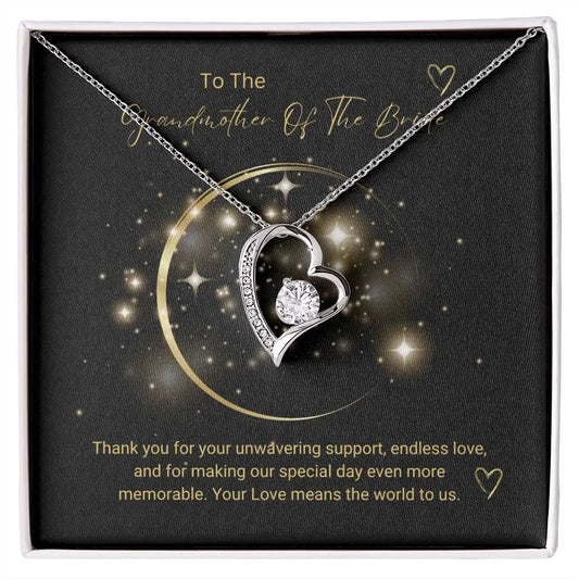 To The Grandmother Of The Bride..Thank you for your unwavering support, endless love, and for making our special day even more memorable. Your Love means the world to us. ShineOn Fulfillment