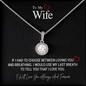 To My Wife...IF I HAD TO CHOOSE BETWEEN LOVING YOU AND BREATHING. I WOULD USE MY LAST BREATH TO TELL YOU THAT I LOVE YOU.